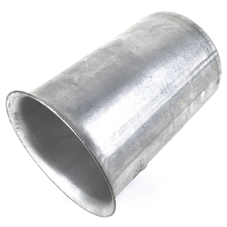 Heavy Duty Mfg Adapter, Exhaust, Flared Connector, Aluminized, Deg Of Flare, 45 Deg, 3.5 In. Od, Detroit Diesel 26-355A